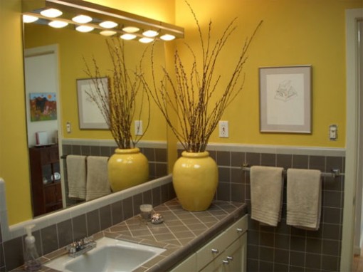 25 Cool Yellow Bathroom Design Ideas | Freshnist