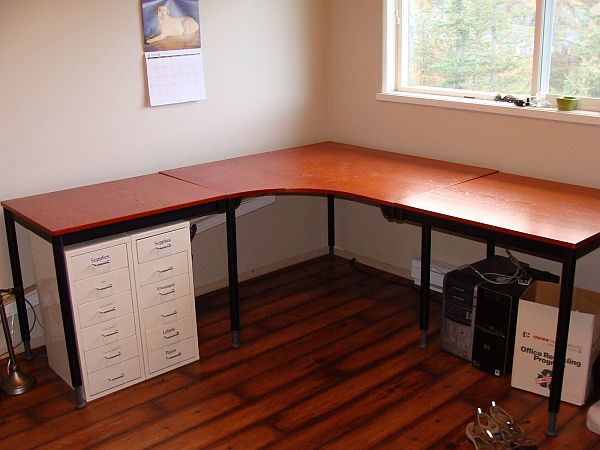 diy desk office corner own computer build table barn pottery ikea building cheap easy yourself desks transformation pc inspired use