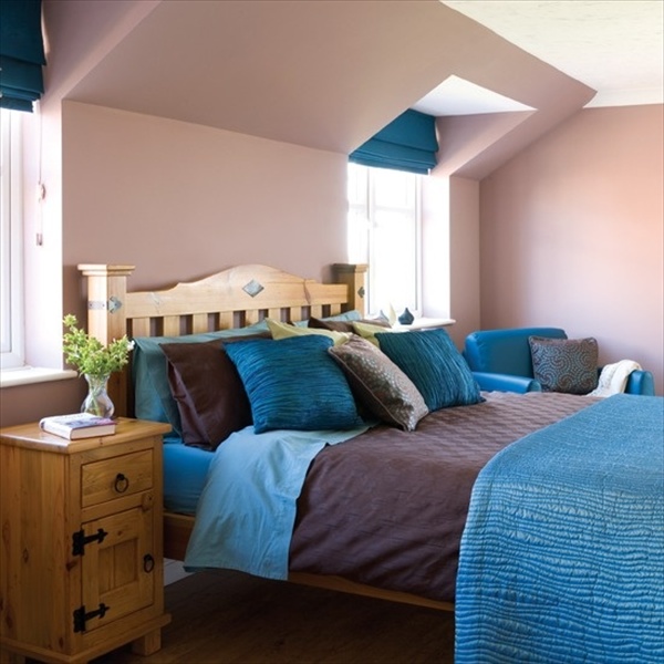 Teal And Blue Bedroom