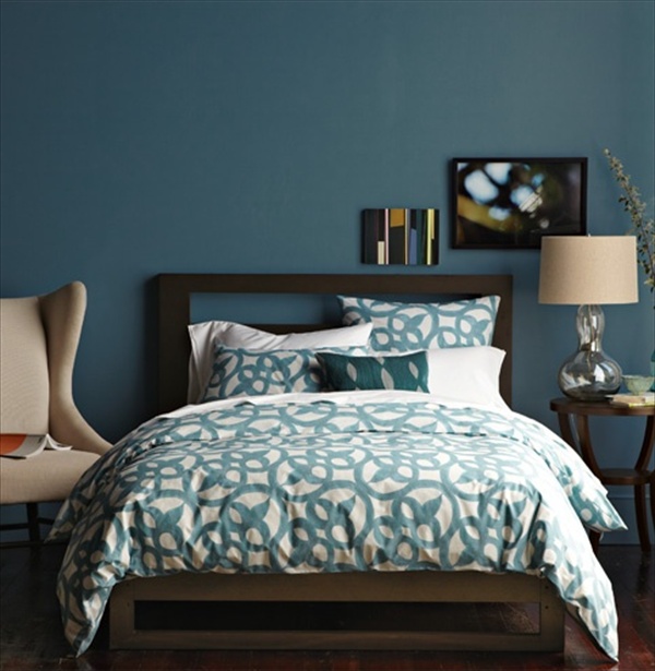 Teal And Lavender Bedroom