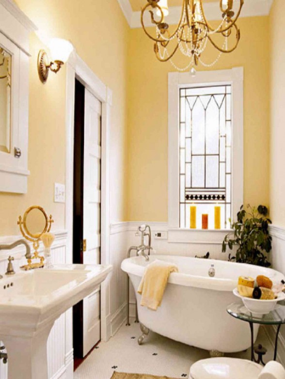 Yellow Bathroom Color Ideas - What Color Goes With Yellow Bathroom Tile